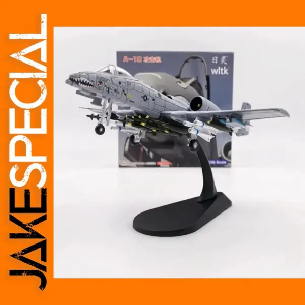 1/100 Scale Diecast A10 Attack Aircraft Model
