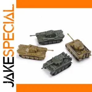 1:144 WWII Plastic Tank Model Set of 4