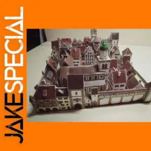 Medieval Town 3D Paper Model DIY Kit