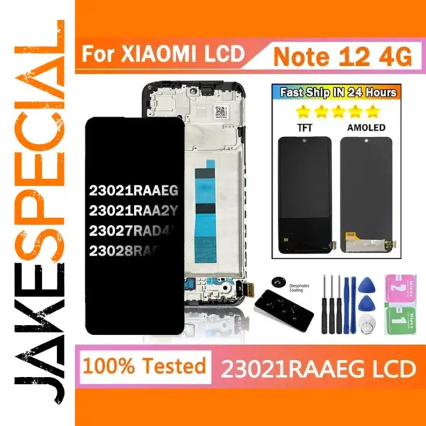 6.67'' AMOLED LCD Display for Xiaomi Redmi Note 12 4G