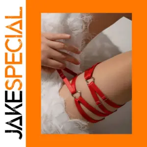 White Elastic Garter Belts for Women Set of Two