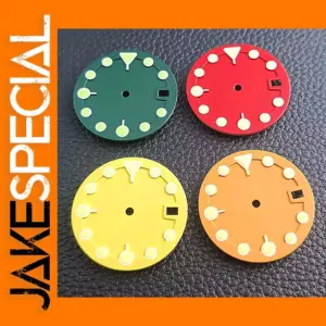 28.5MM Green Luminous Watch Dial for NH35/NH36
