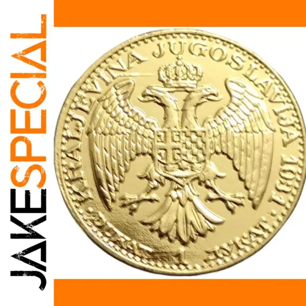 Yugoslavia 1 Dukat Gold Replica Coin 21mm