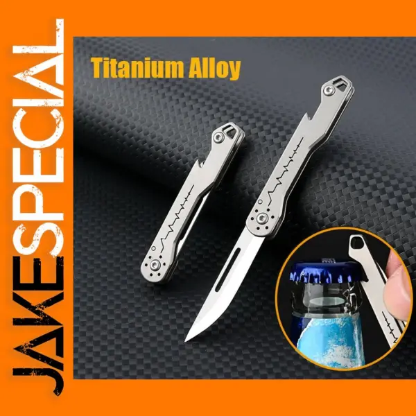 Titanium Alloy Mini Folding Knife and Opener