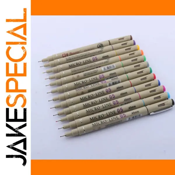 12 Color Micron Pen Art Markers Set