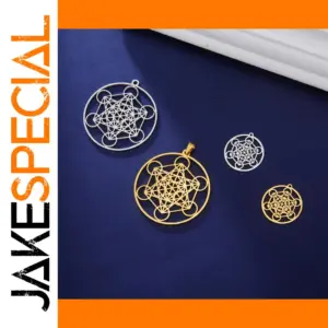 Metatron Cube Stainless Steel Pendant Charms