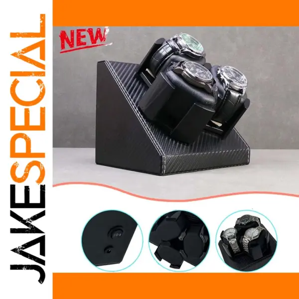 FancyWrist 3-Watch Automatic Winder PU Leather Display