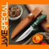Stainless Steel Paring Knife With Leather Sheath