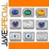 Shiny Gemstone Zircon Charm Bracelet Links