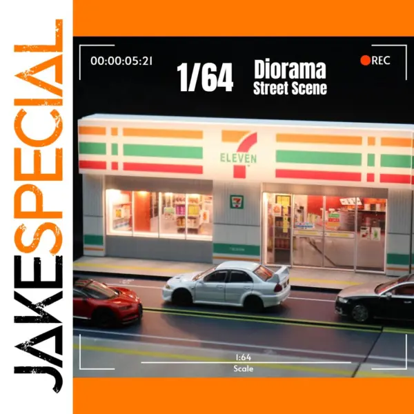 1/64 City Corner Diorama Car Model