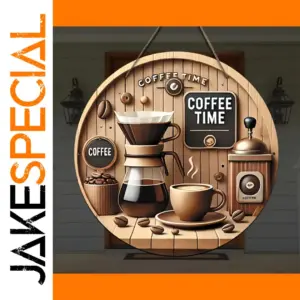 Vintage Wooden Coffee Sign Wall Decor