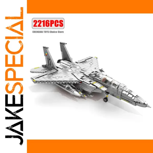 F-15E Fighter Model Building Blocks Set