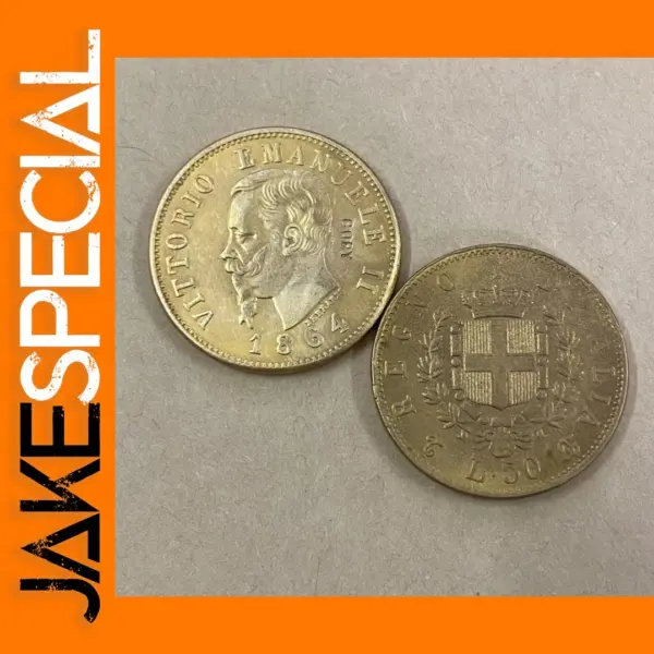 Replica 1864 Italy 50 Lire Coin Set