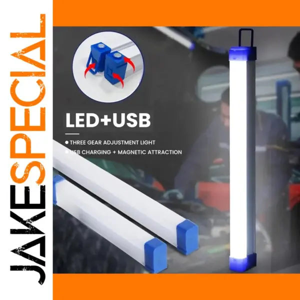 Rechargeable 32CM LED Camping Light with Magnet