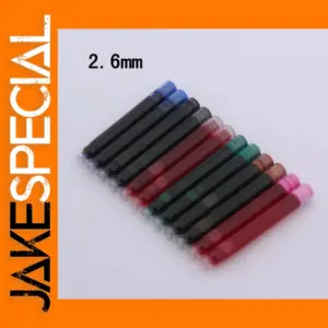 25 Black Fountain Pen Ink Cartridges Set