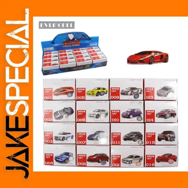 16pcs 4D HO Scale Model Car Set