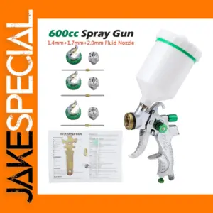 HVLP Mini Spray Gun 600ML with Nozzles