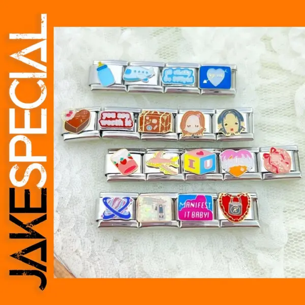 Stainless Steel Princess-Cut Charm Bead