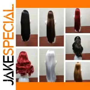 1/6 Scale Female Soldier Head Sculpt Wigs for Action Figures