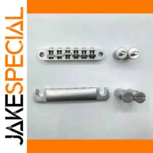 Matte Chrome Tune-O-Matic Bridge Set for LP & SG Electric Guitars