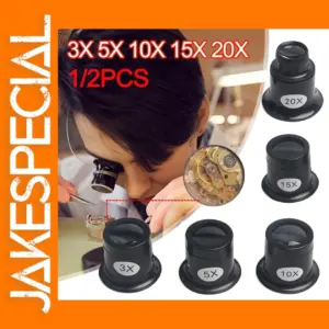 Jeweler Magnifier Kit 3x 5x 15x Loupe Lens