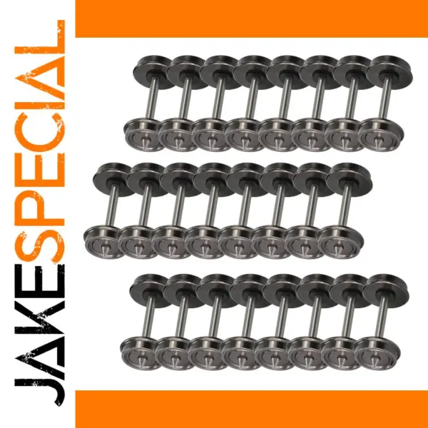 Evemodel 24pcs Metal DC Wheels for HO Trains