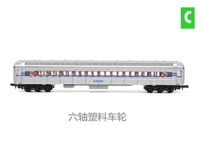 Diecast Nscale 1/160 Amtrak Passenger Car Model 10 Diecast Nscale 1/160 Amtrak Passenger Car Model - Image 10