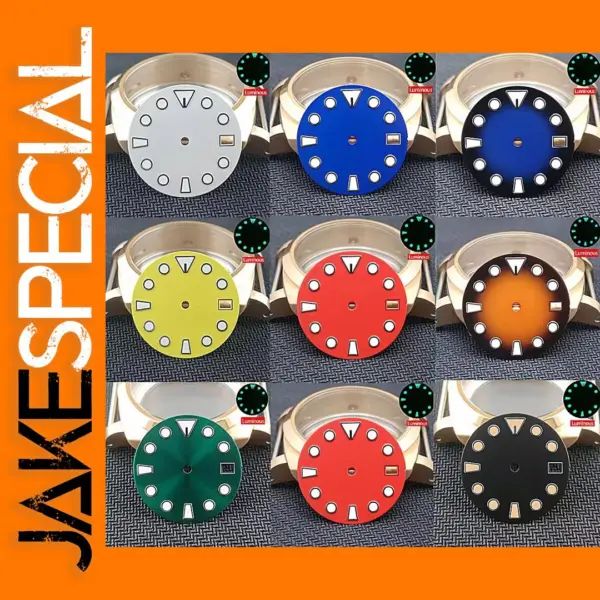 28.5MM Green Luminous Watch Dial for NH35/NH36