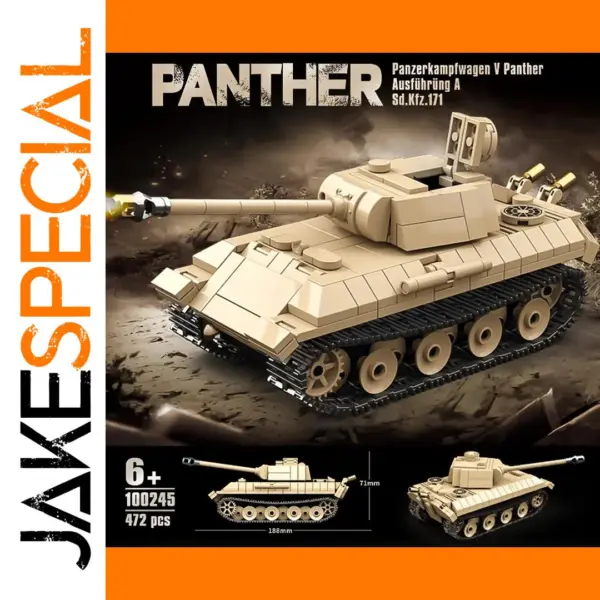 Type C Artillery Tank Building Blocks Set