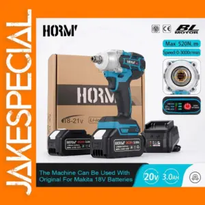Brushless Electric Impact Wrench 520N.m for Makita