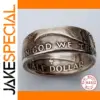 925 Silver Distressed Relief Men's Ring