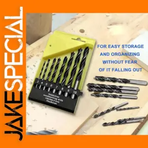 8 Pcs Spiral Twist Drill Bits Set 3mm-10mm
