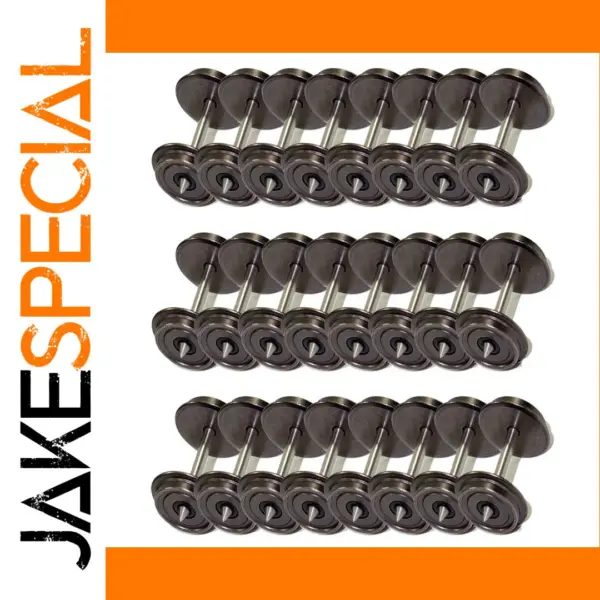 24 Metal DC Wheels for HO Scale Trains