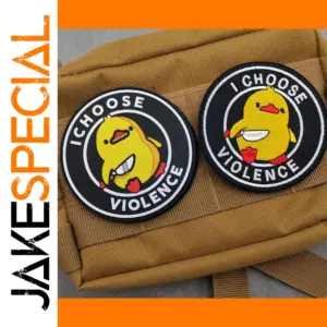 I CHOOSE VIOLENCE Duck Tactical PVC Patch for Clothes