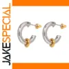 Classic C Shape Small Hoop Earrings for Women