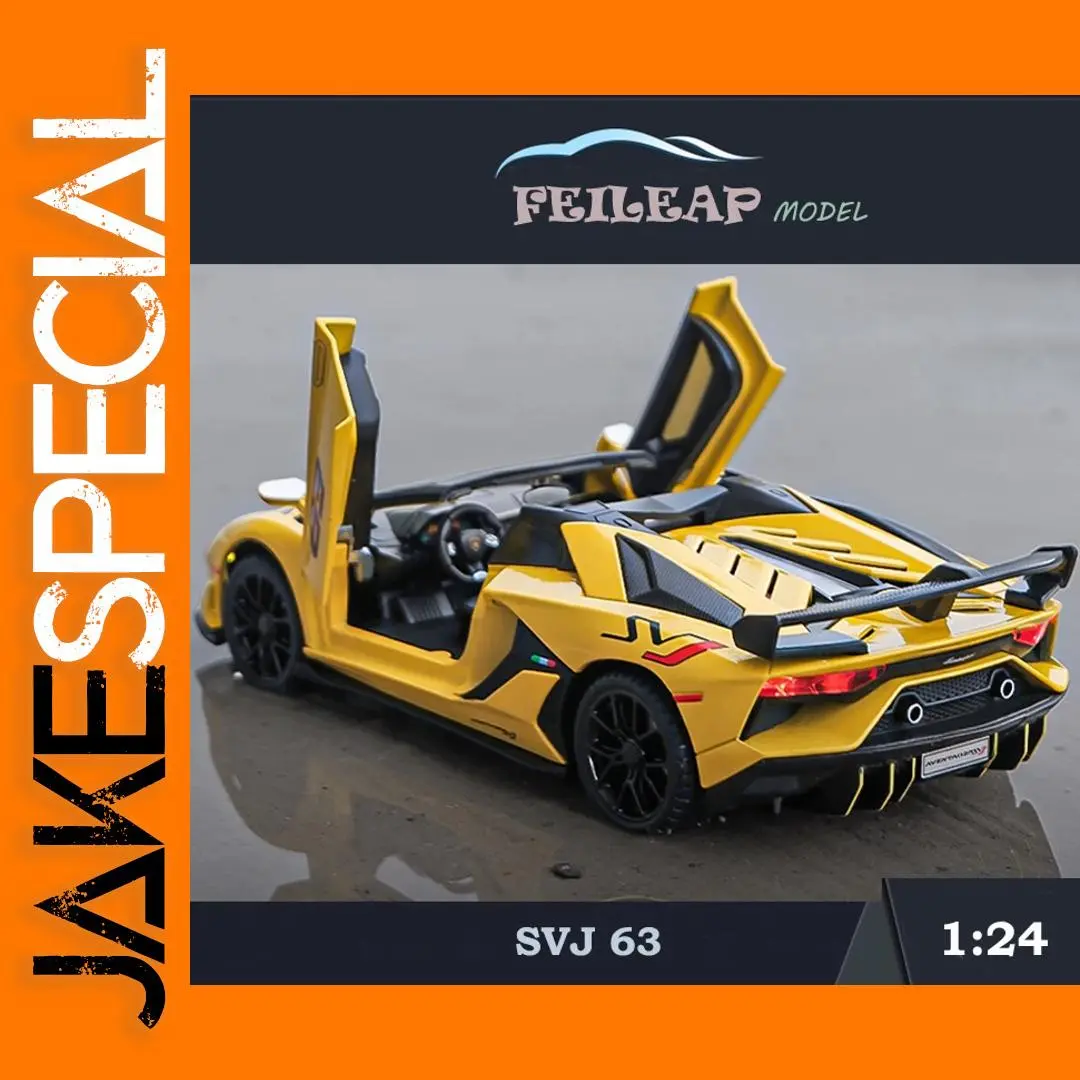 1/24 Lambor Aventador SVJ 63 Diecast Model Car 1 1/24 Lambor Aventador SVJ 63 Diecast Model Car