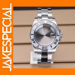 Silver 40mm Waterproof Watch Case Bracelet for Seiko