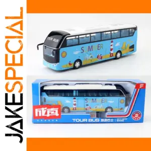 1:50 Alloy Tourist Bus Model Simulation Lights