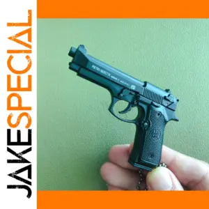 Mini 92F Toy Pistol Keychain Metal Pendant