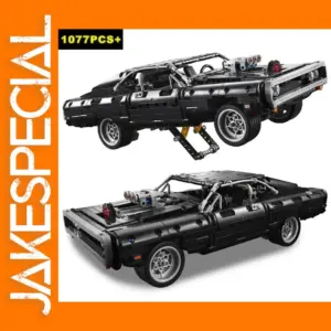 1077PCS Dodge Charger Racing Car Building Set