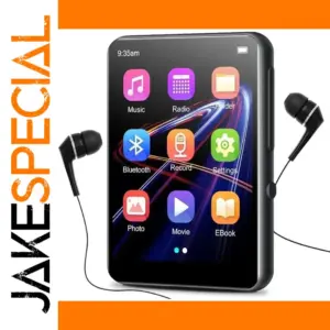 32GB Bluetooth Touch Screen MP3 Player with Speakers