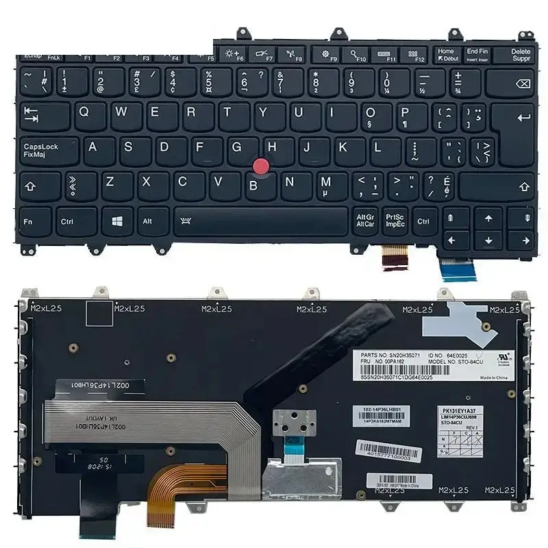 Canadian French Backlit Keyboard for Lenovo Yoga Series 2 Canadian French Backlit Keyboard for Lenovo Yoga Series - Image 2