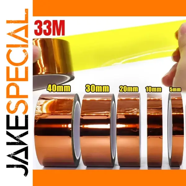 High-Temperature Polyimide Adhesive Tape 33m