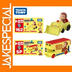 Curious George Excavator Bus Diecast Model 1:64