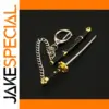 Roronoa Zoro Mini Keychain 9cm Metal Sword