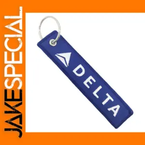 Blue DELTA Keychain Gift Double Sided Design