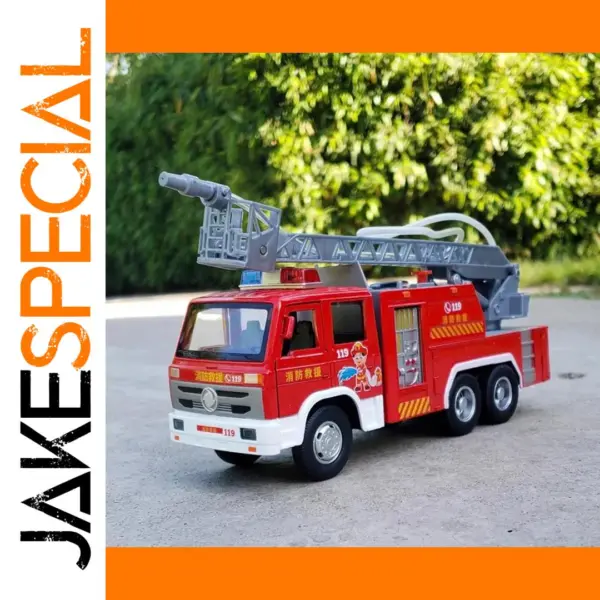 1:32 Diecast Fire Engine Toy with Sound