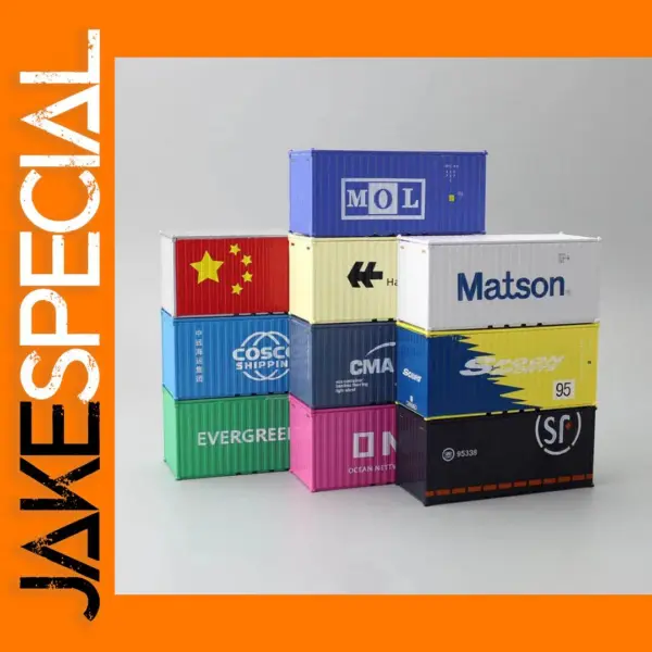 1/64 Scale Diecast Shipping Container Model