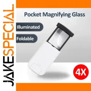 4X Foldable LED Pocket Magnifier for Reading