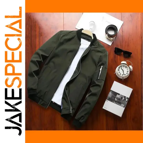 Men's Waterproof Spring Autumn Bomber Jacket
